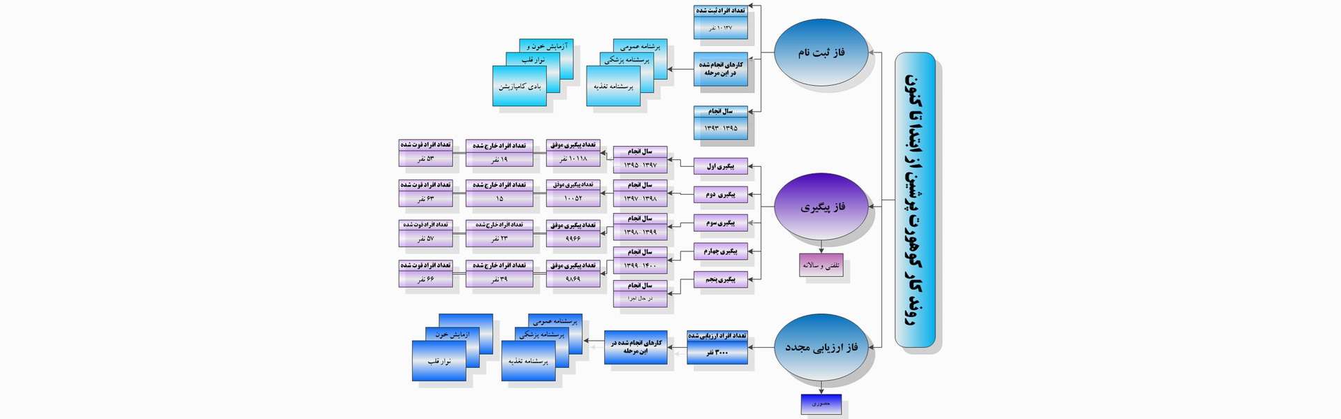 روند اجرای کوهورت بزرگسال
